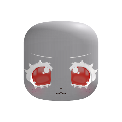 🐶 kawaii bashful puppy face in albino red