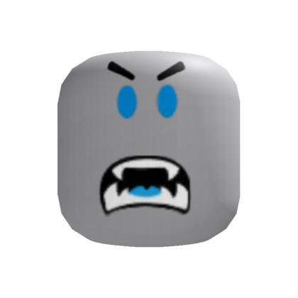 Blue Anrgy Face