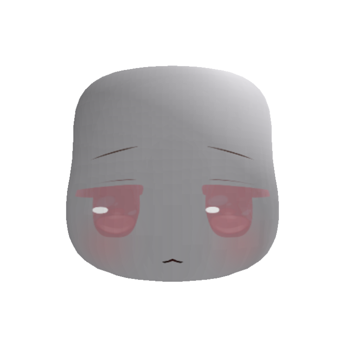 Soft Kawaii Adorable Chibi Face (Pink)