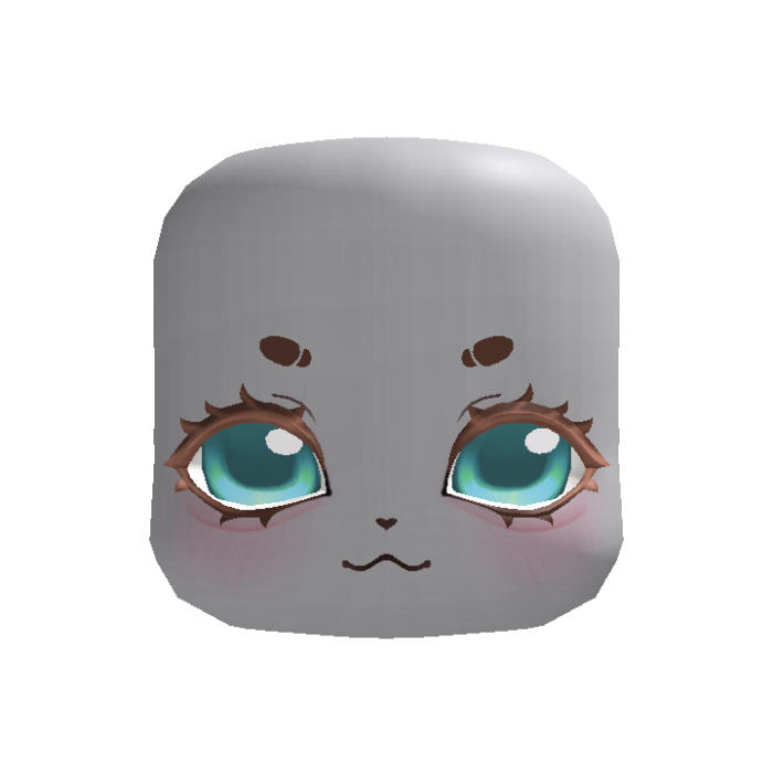 ♡ Kawaii smug kigurumi baby blue eyes face