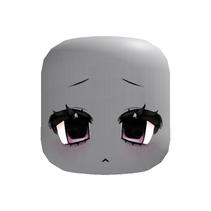 💢 pink tired moe anime eyes face