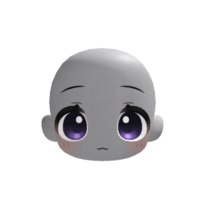 Milk Chibi Face - purple