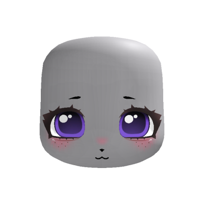 purple scary cute kawaii kigurumi doll eyes head