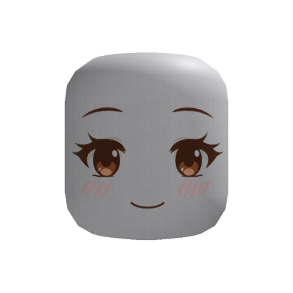 Shy Smile with Rosy Blush Anime Face thumbnail