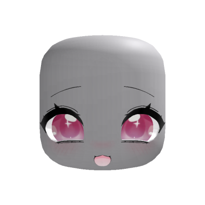 (Animated) Pink Cute Kawaii Excited Face