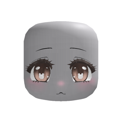 bunny shiny brown cute face (animated)