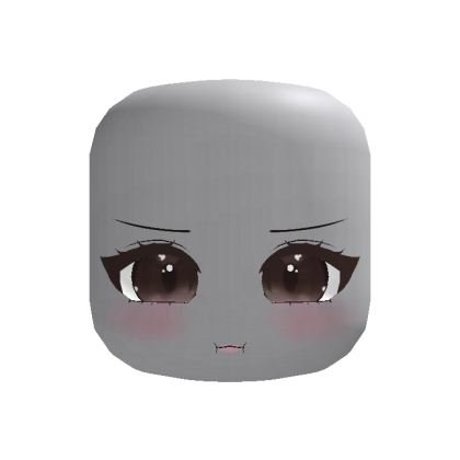 Brown Angry Chibi Face