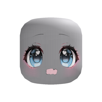 (◠‿◠ ) pouty anime angel expression  - blue