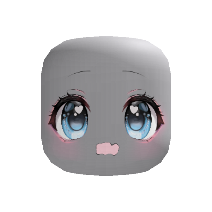 (◠‿◠ ) pouty anime angel expression  - blue