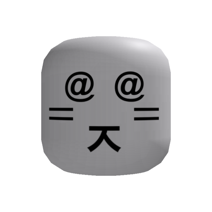 dizzy bunni kaomoji head