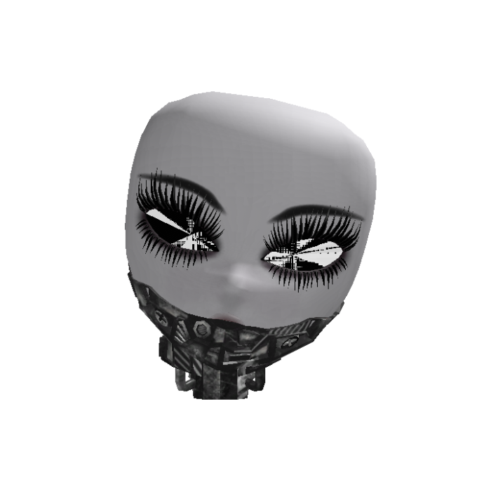 Doll Cyber Head Animated Glitched Eyes