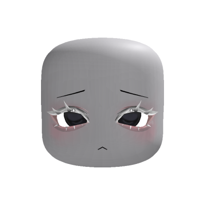 Sad Eyes White Lash Head (Animated)