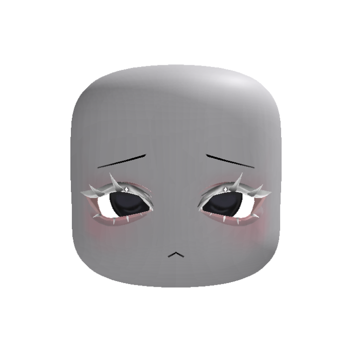 Sad Eyes White Lash Head (Animated)