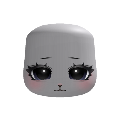 🐾 cutesy pleading puppy girl face black eyes