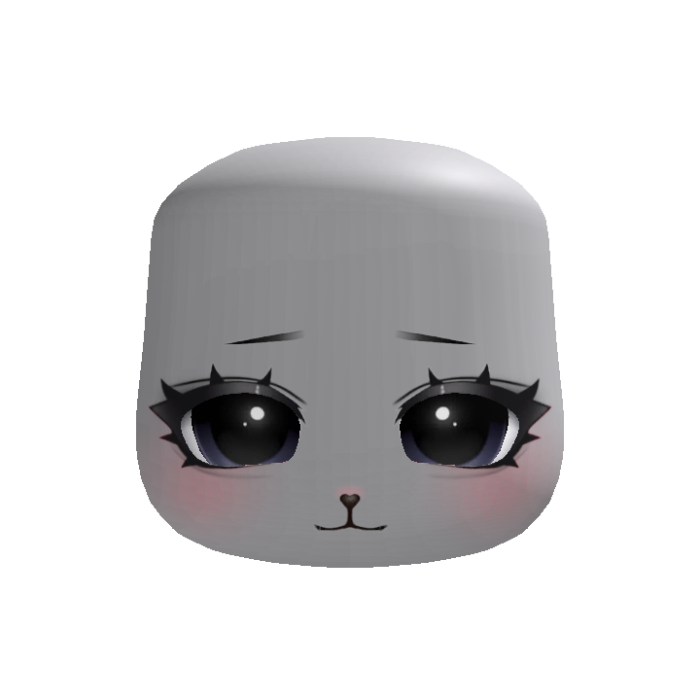 🐾 cutesy pleading puppy girl face black eyes