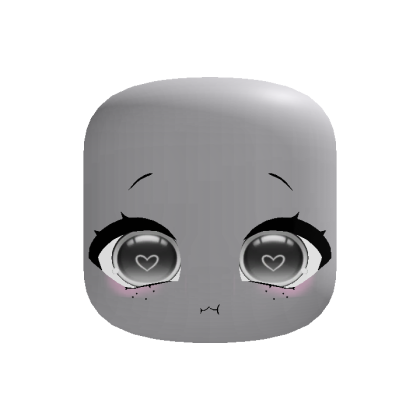 (Animated) Cute Gray Chibi Face