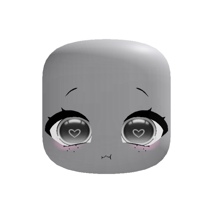 (Animated) Cute Gray Chibi Face