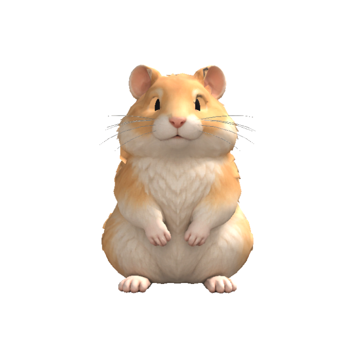 Hamster Head Following Eyes