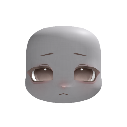 brown cute nervous masc kigurumi face