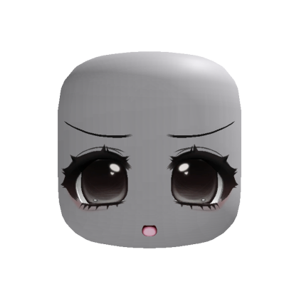 (Animated) Adorable Kawaii Moe Black Excited Face