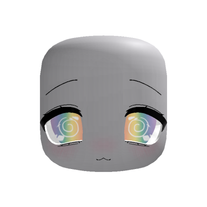 (Animated) Light Rainbow Cute Chib Calm Dizzy Face