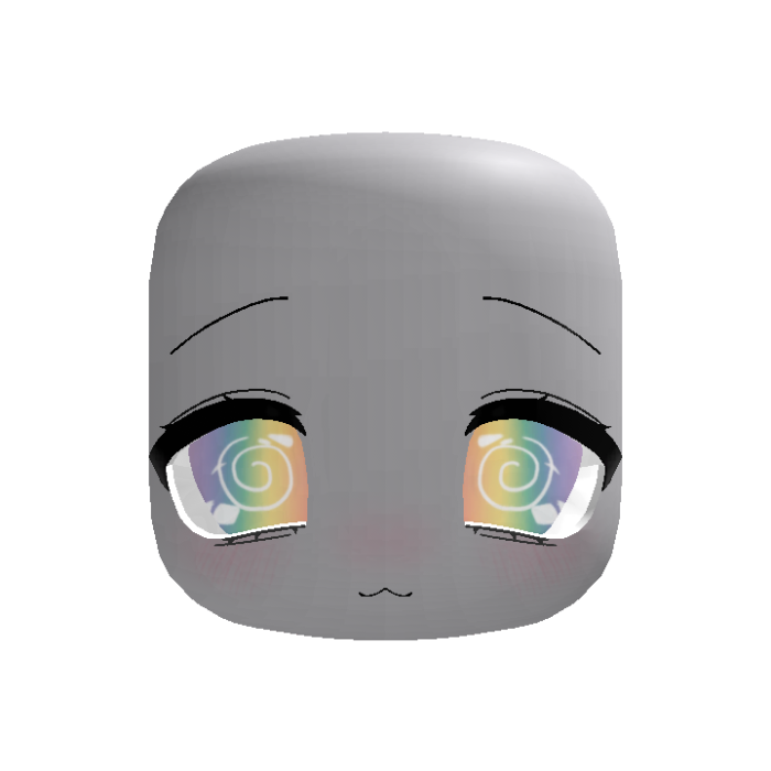 (Animated) Light Rainbow Cute Chib Calm Dizzy Face