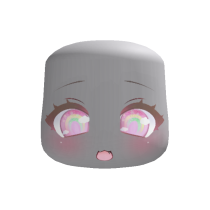 Pastel Rainbow Moe Face (Pink)