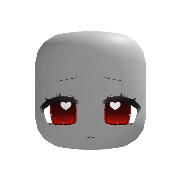 Animated Cute Kawaii Heart Anime Vampire Eyes Red