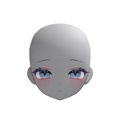 Anime Doll Head Serene (Blue)