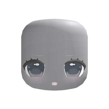 (animated) blue adorable chibi moe happy face