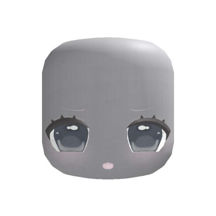 (animated) blue adorable chibi moe happy face