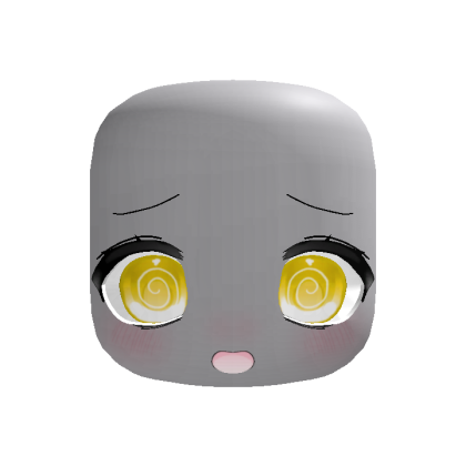 (Animated) Yellow Silly Kawaii Dizzy Face