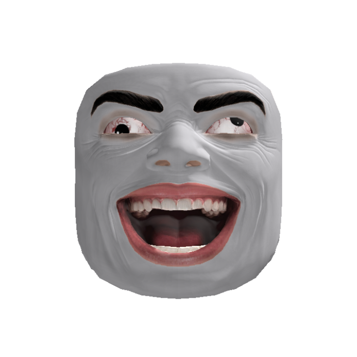 Funny Insane Grin Head