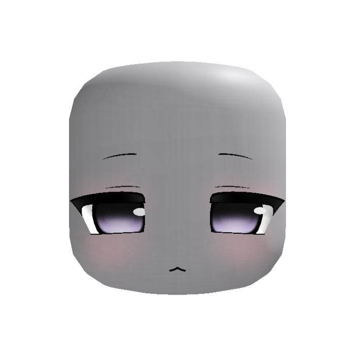 🧁 adorable emotionless sweet moe face purple