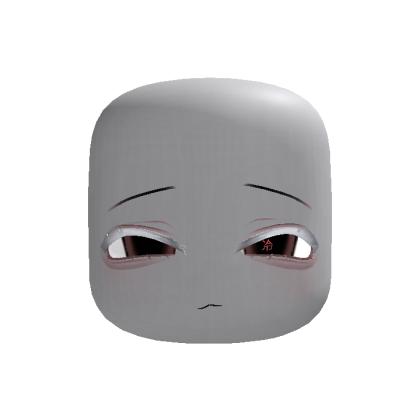 Kanji Red Natural White Lash Head (Animation)