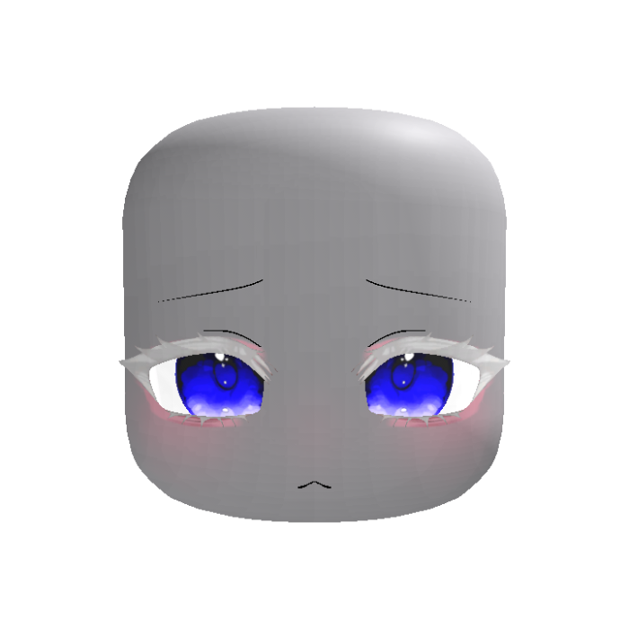 (Animated) Red Anime Moe Shy Eyes Albino Blue