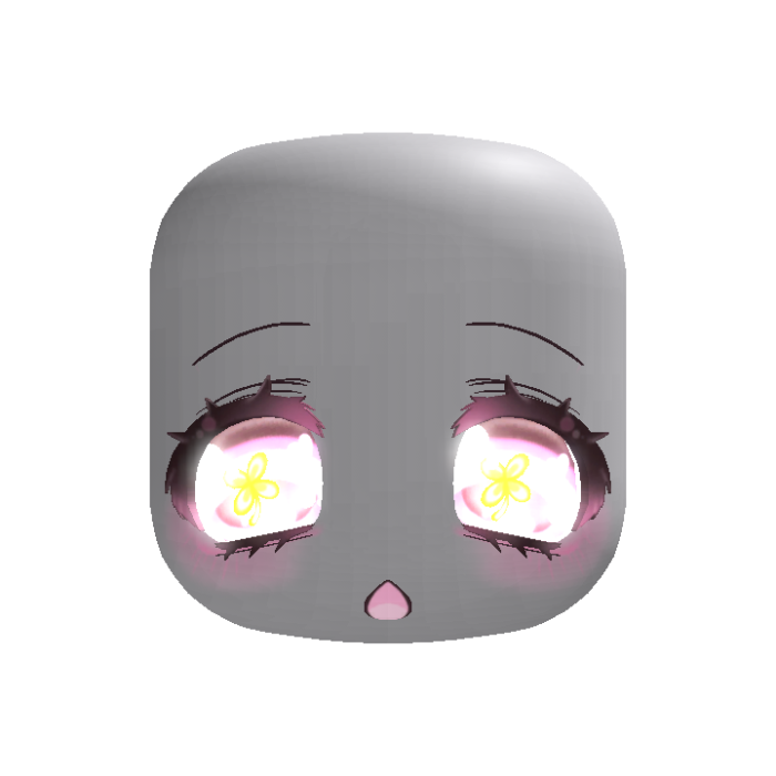 ♡ cute emissive animated clover pink dynamic head