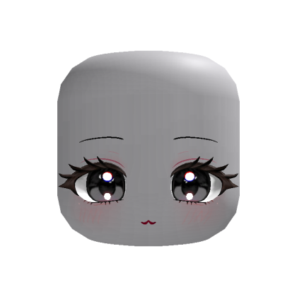 🍀Animated Cute Chibi Face(Black)