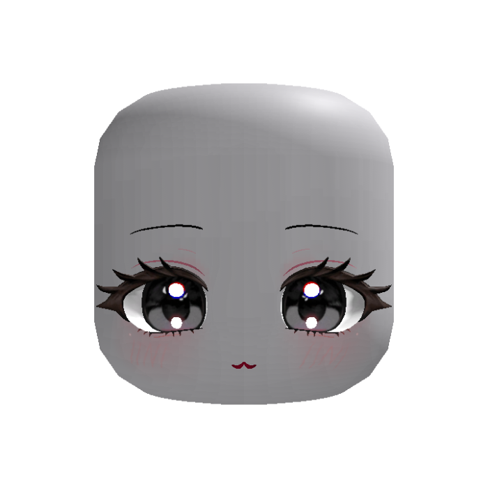 🍀Animated Cute Chibi Face(Black)