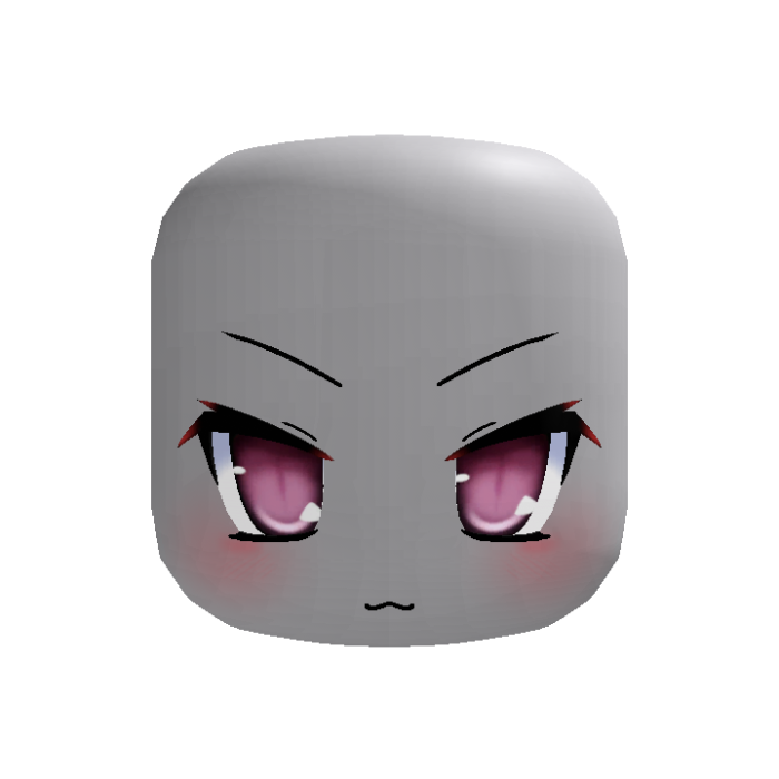 anime moe angry blushing face [pink]