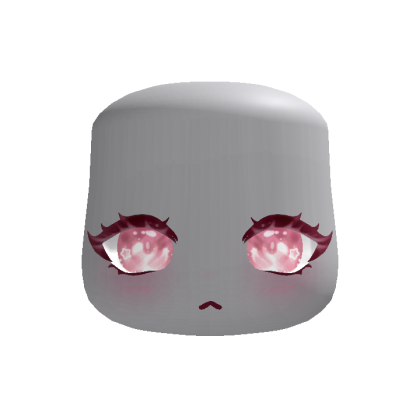 Sparkling Glittering Anime Face (Pastel Piink)