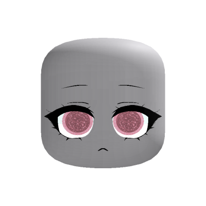 kawaii pink eye doll cute moe face