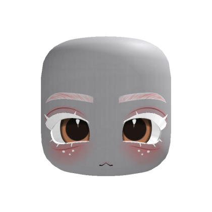 ♡ Adorable albino fawn chibi face ♡ (brown eyes)