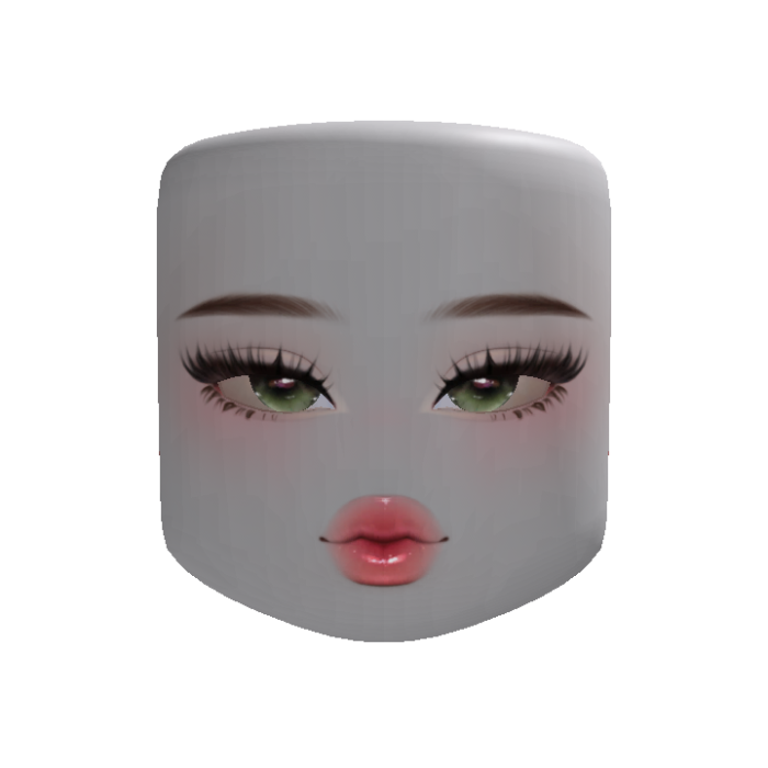 Cute Trendy Preppy Makeup Face V2 (Customizable)