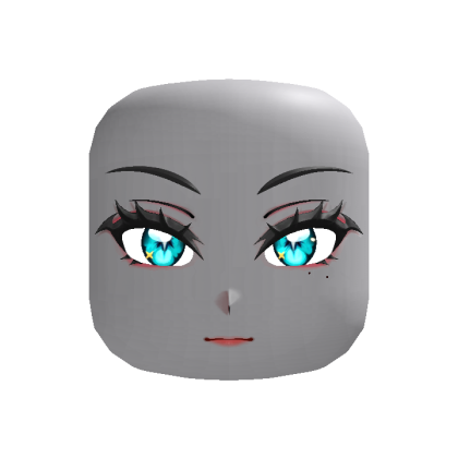 Kawaii Bat Lash Face Cyan