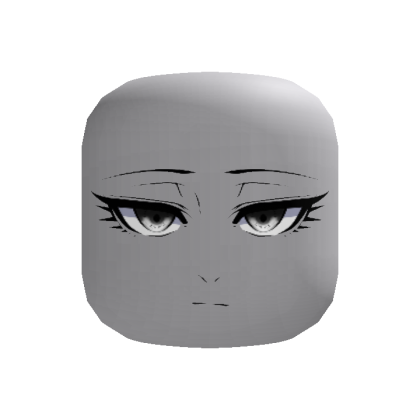 Intimidating Anime Face White thumbnail