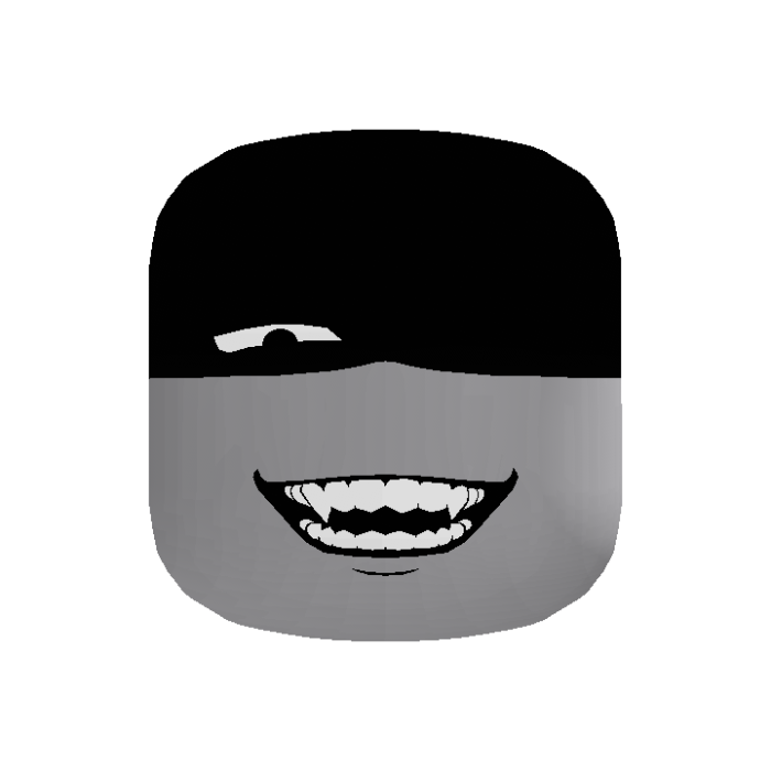 Shadowed One Eye Fanged Smile