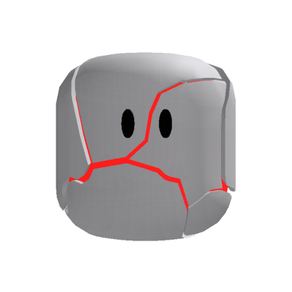 Animated Shattered Head {Red} Head