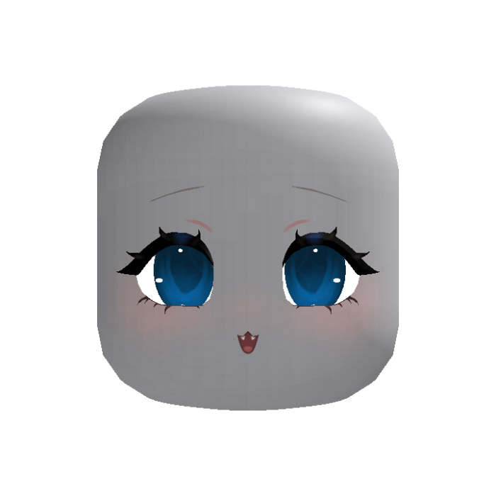Kawaii vampire head [Blue]
