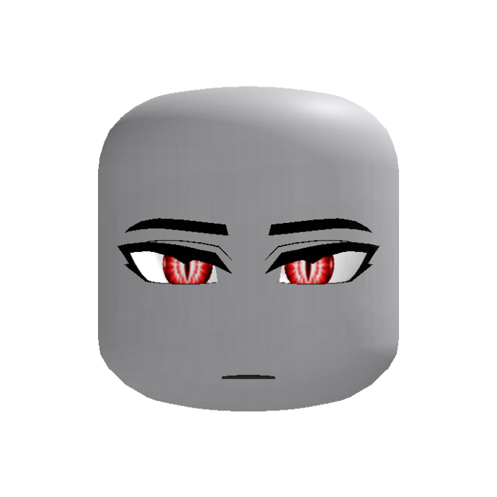 (Animated) Bored Red Anime Boy Face